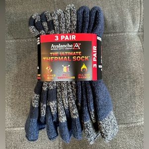 $5 Steals!! 3 Pair Avalanche Men’s Thermal Socks